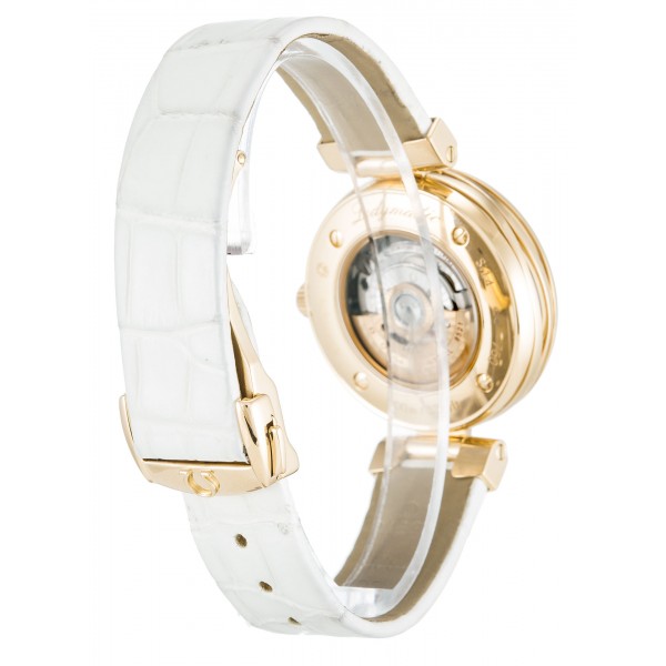 UK Red Gold Omega De Ville Ladymatic 425.63.34.20.55.001-34 MM