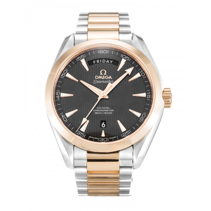 UK Steel & Rose Gold Omega Aqua Terra 150m Gents 231.20.42.22.06.001-41.5 MM