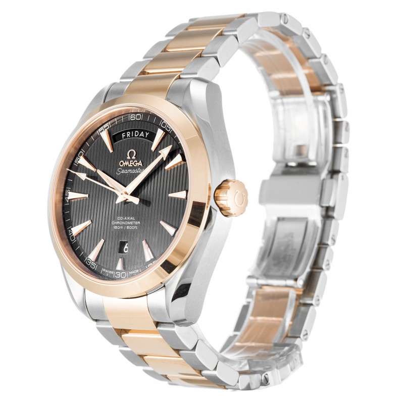 UK Steel & Rose Gold Omega Aqua Terra 150m Gents 231.20.42.22.06.001-41.5 MM