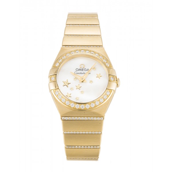 UK Yellow Gold set with Diamonds Omega Constellation 123.55.24.60.05.002-24 MM