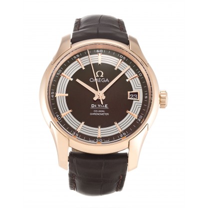 UK Red Gold Omega De Ville Hour Vision 431.63.41.21.13.001-41 MM