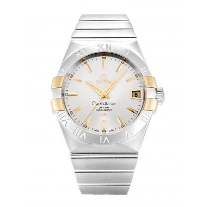 UK Steel & Yellow Gold Omega Constellation 123.20.38.21.02.005-38 MM