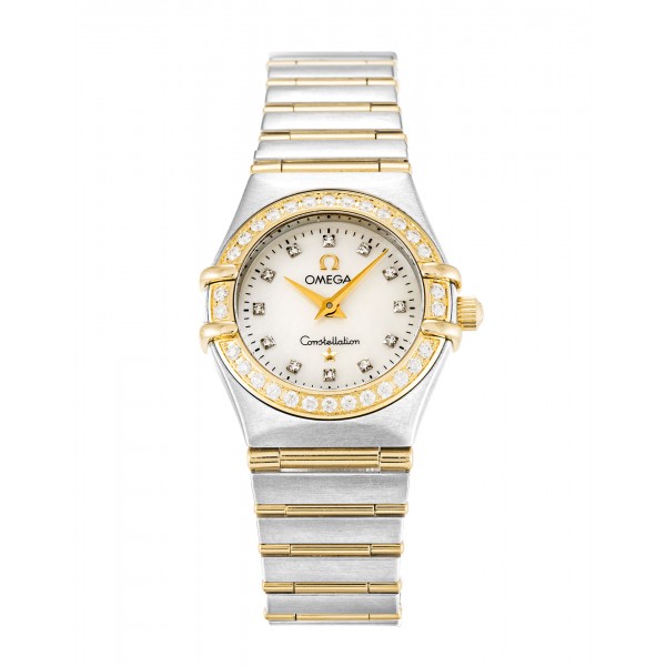 UK Steel & Yellow Gold set with Diamonds Omega Constellation Mini 1267.75.00-22.5 MM