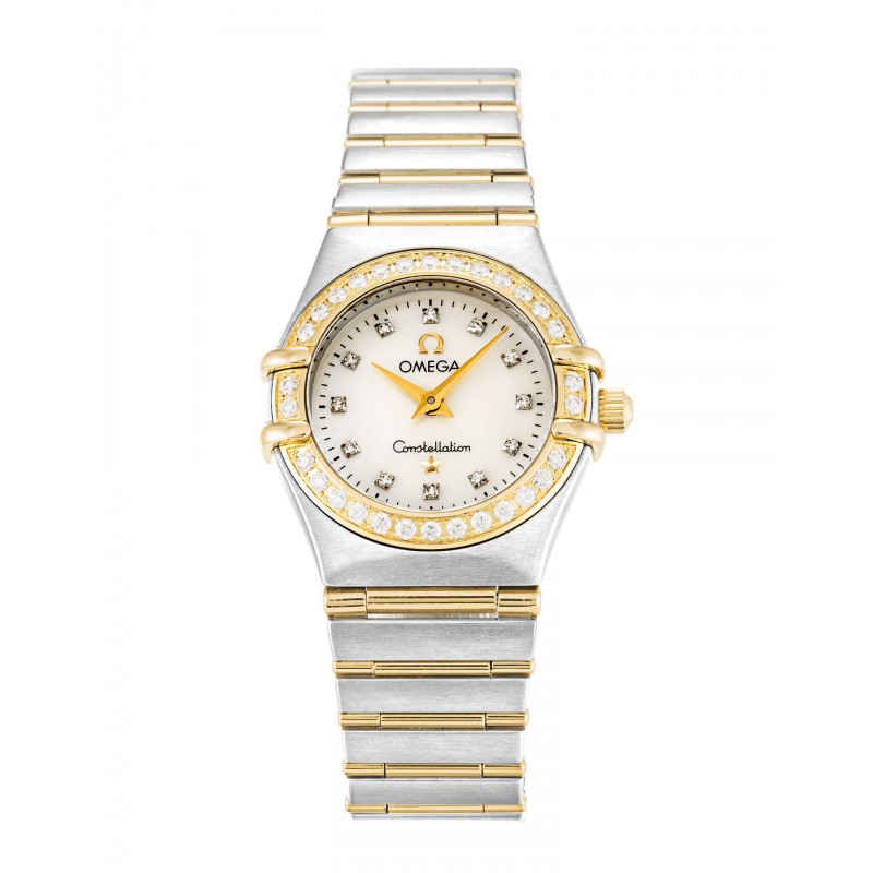 UK Steel & Yellow Gold set with Diamonds Omega Constellation Mini 1267.75.00-22.5 MM