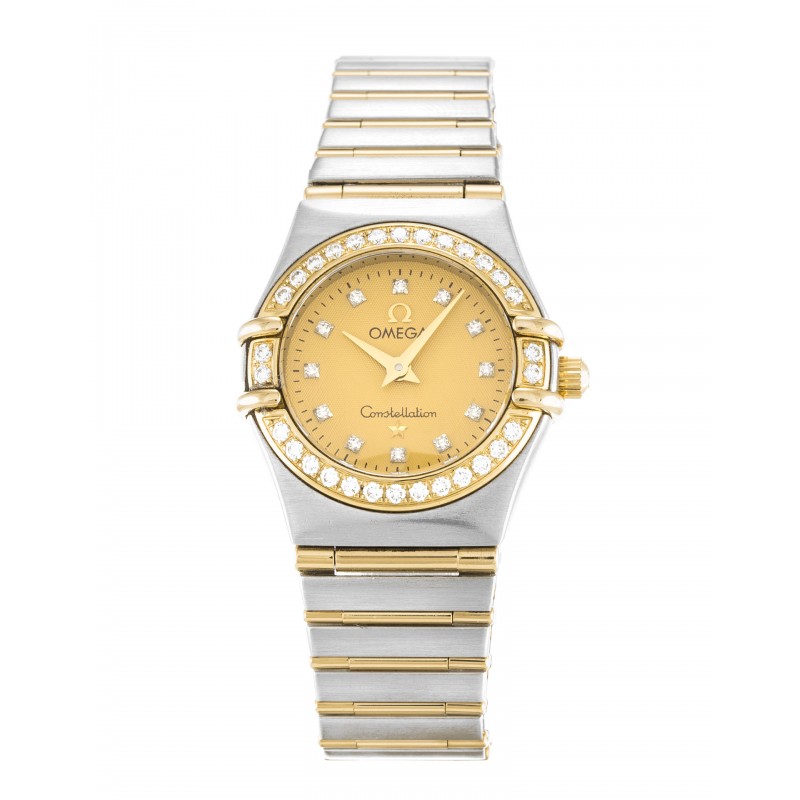 UK Steel & Yellow Gold set with Diamonds Omega Constellation Mini 1267.15.00-22.5 MM