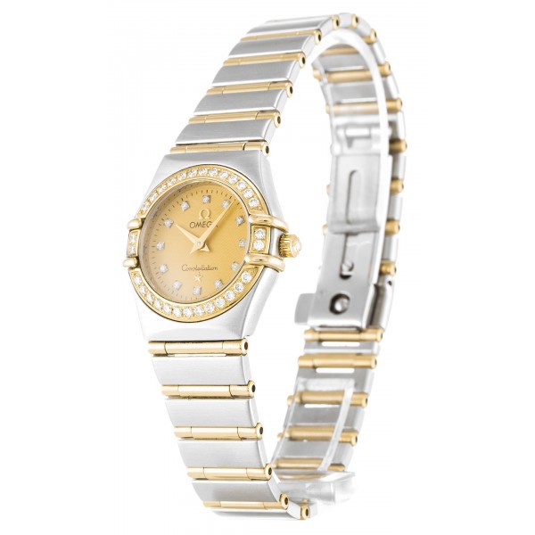 UK Steel & Yellow Gold set with Diamonds Omega Constellation Mini 1267.15.00-22.5 MM