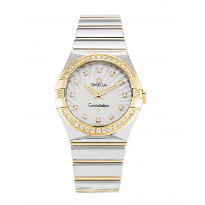 UK Steel & Yellow Gold set with Diamonds Omega Constellation Ladies 123.25.27.60.55.008-27 MM