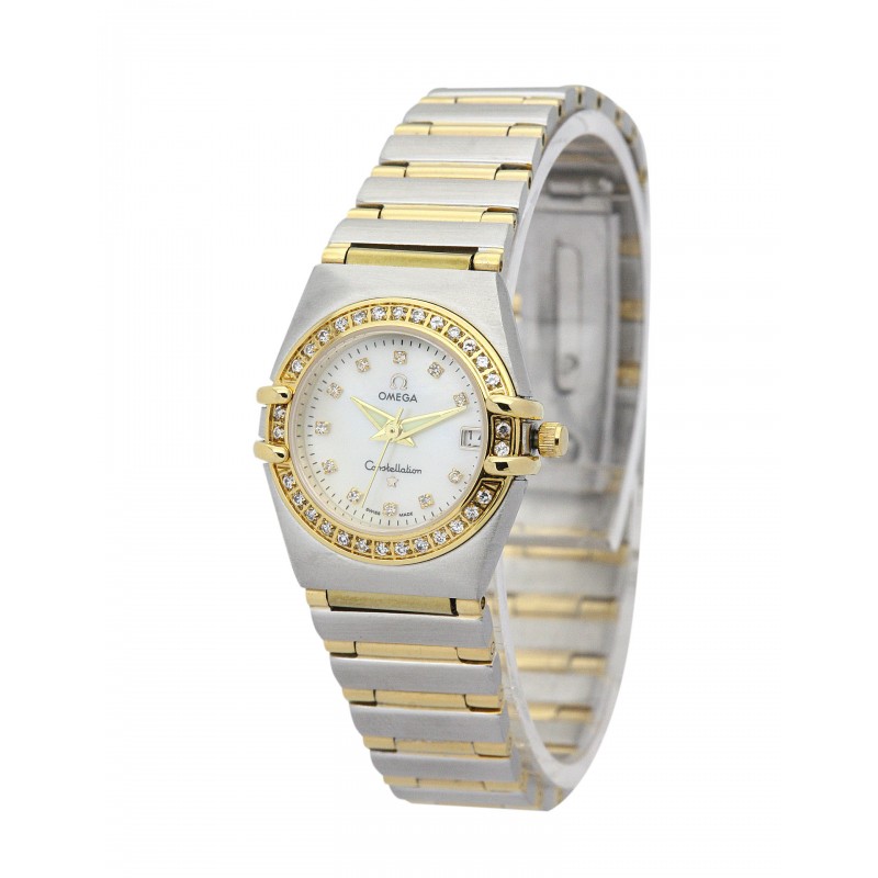 UK Steel & Yellow Gold set with Diamonds Omega My Choice Mini 1365.75.00-22.5 MM